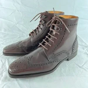Magnanni | Shoes | Magnanni Perforated Chelsea Wingtip Brown  display picture 3